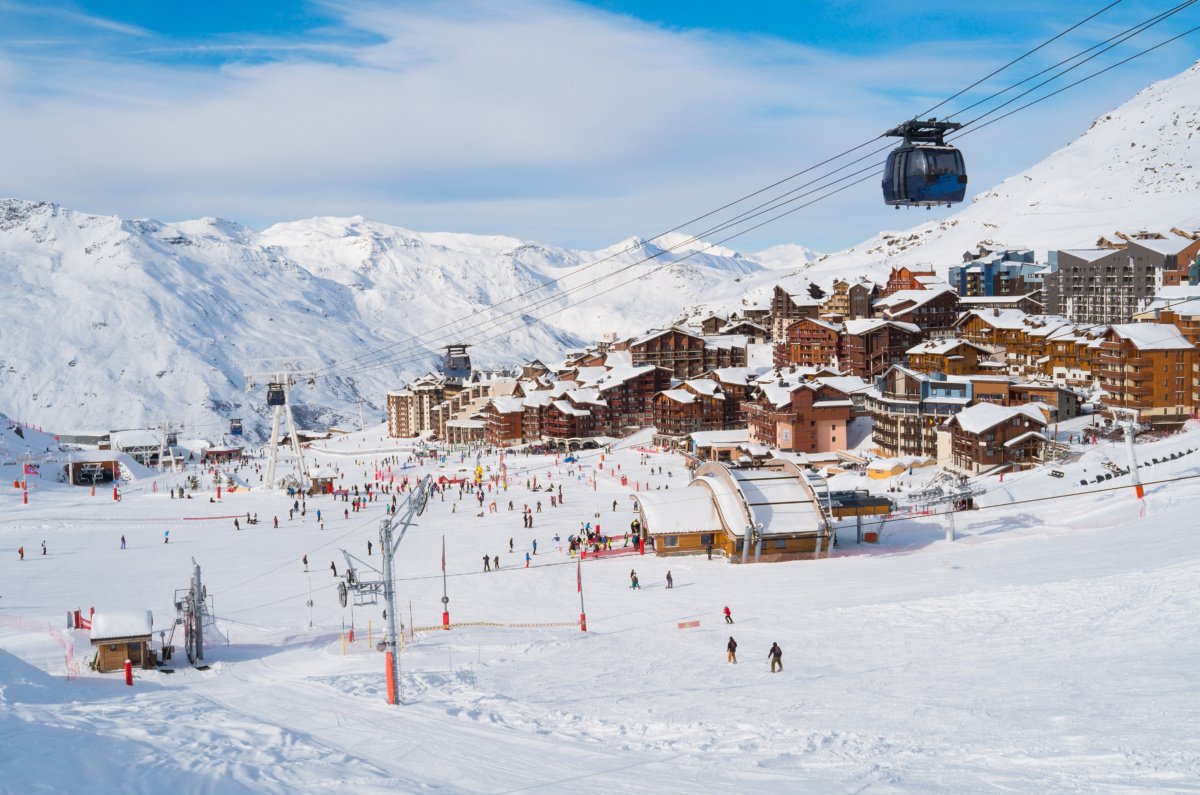 ski dans les alpes